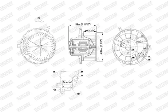 Dichtung, Abgasrohr hinten Mitte vorne WALKER 80073 Bild Dichtung, Abgasrohr hinten Mitte vorne WALKER 80073