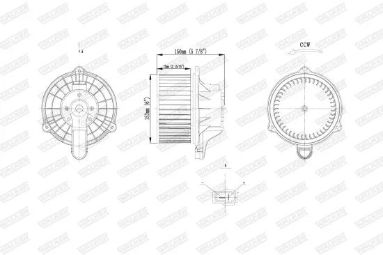 Innenraumgebläse WALKER WBL01463 Bild Innenraumgebläse WALKER WBL01463