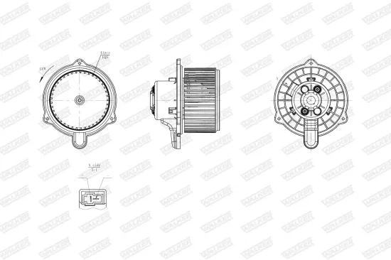 Innenraumgebläse WALKER WBL01468 Bild Innenraumgebläse WALKER WBL01468