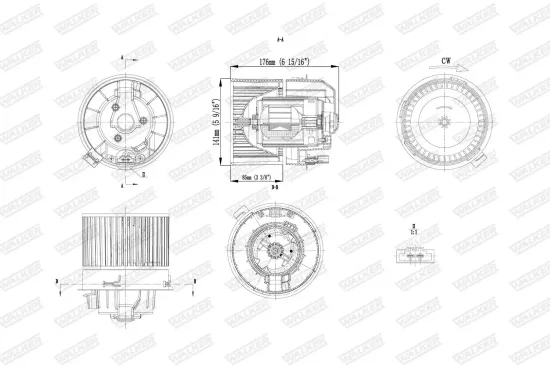 Innenraumgebläse WALKER WBL01469 Bild Innenraumgebläse WALKER WBL01469