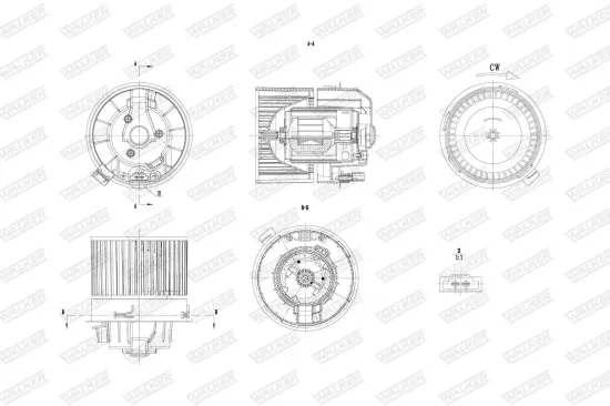 Innenraumgebläse WALKER WBL01469 Bild Innenraumgebläse WALKER WBL01469