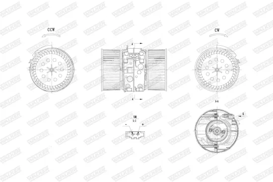 Innenraumgebläse WALKER WBL01470 Bild Innenraumgebläse WALKER WBL01470