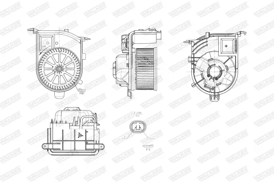 Innenraumgebläse WALKER WBL01472 Bild Innenraumgebläse WALKER WBL01472
