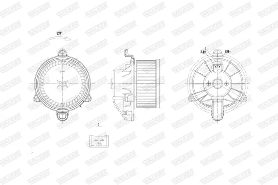Innenraumgebläse WALKER WBL01474 Bild Innenraumgebläse WALKER WBL01474