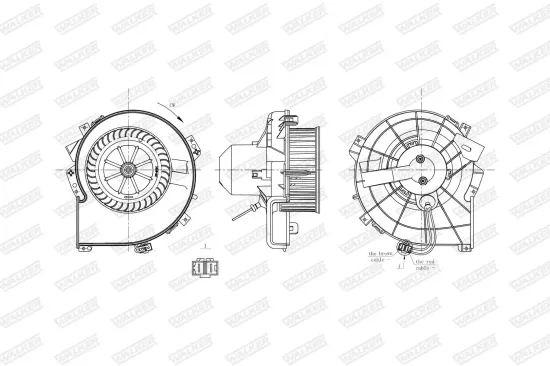 Innenraumgebläse WALKER WBL01476 Bild Innenraumgebläse WALKER WBL01476
