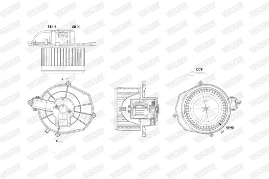 Innenraumgebläse WALKER WBL01477 Bild Innenraumgebläse WALKER WBL01477
