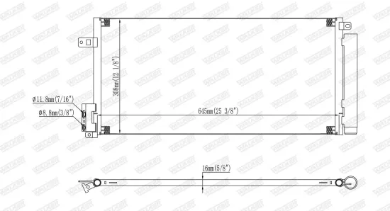 Kondensator, Klimaanlage WALKER WCD00003 Bild Kondensator, Klimaanlage WALKER WCD00003