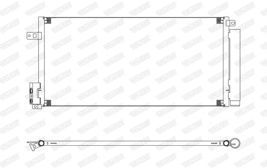 Kondensator, Klimaanlage WALKER WCD00003 Bild Kondensator, Klimaanlage WALKER WCD00003
