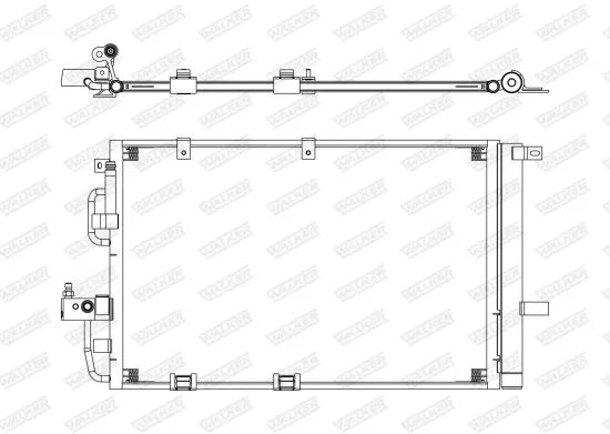 Kondensator, Klimaanlage WALKER WCD00006 Bild Kondensator, Klimaanlage WALKER WCD00006