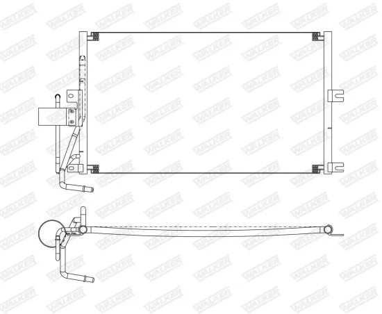 Kondensator, Klimaanlage WALKER WCD00007 Bild Kondensator, Klimaanlage WALKER WCD00007