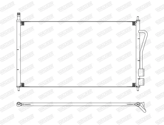 Kondensator, Klimaanlage WALKER WCD00009 Bild Kondensator, Klimaanlage WALKER WCD00009
