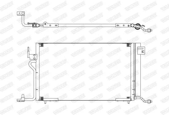 Kondensator, Klimaanlage WALKER WCD00013 Bild Kondensator, Klimaanlage WALKER WCD00013