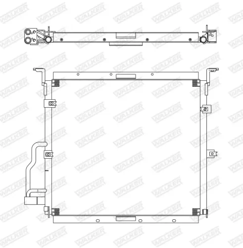 Kondensator, Klimaanlage WALKER WCD00016 Bild Kondensator, Klimaanlage WALKER WCD00016