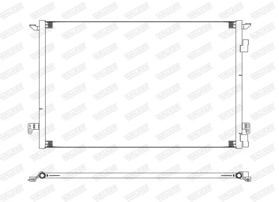 Kondensator, Klimaanlage WALKER WCD00020 Bild Kondensator, Klimaanlage WALKER WCD00020