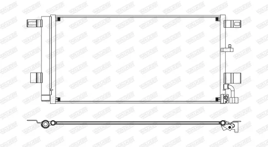 Kondensator, Klimaanlage WALKER WCD00037 Bild Kondensator, Klimaanlage WALKER WCD00037