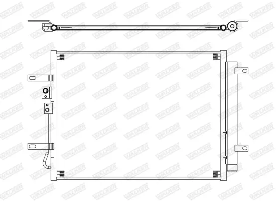 Kondensator, Klimaanlage WALKER WCD00047 Bild Kondensator, Klimaanlage WALKER WCD00047