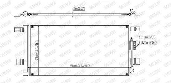 Kondensator, Klimaanlage WALKER WCD00050 Bild Kondensator, Klimaanlage WALKER WCD00050