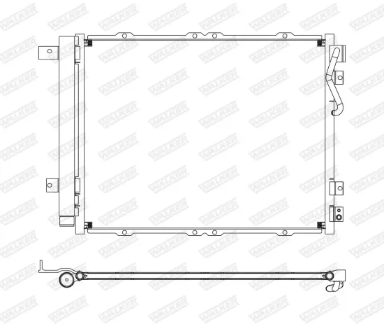 Kondensator, Klimaanlage WALKER WCD00107 Bild Kondensator, Klimaanlage WALKER WCD00107