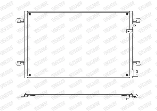 Kondensator, Klimaanlage WALKER WCD00114 Bild Kondensator, Klimaanlage WALKER WCD00114