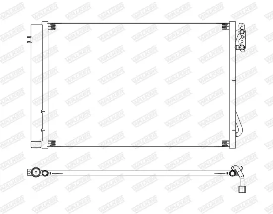 Kondensator, Klimaanlage WALKER WCD00116 Bild Kondensator, Klimaanlage WALKER WCD00116