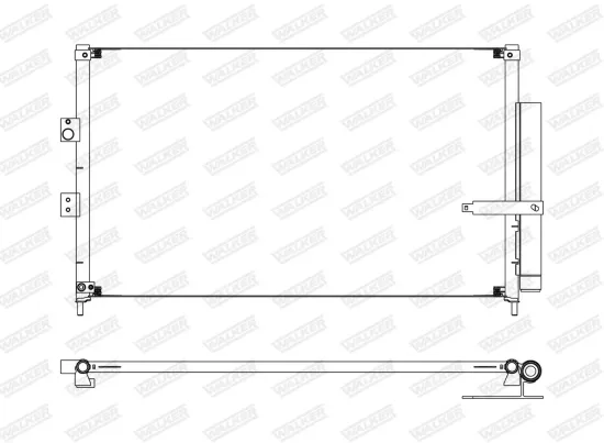 Kondensator, Klimaanlage WALKER WCD00120 Bild Kondensator, Klimaanlage WALKER WCD00120