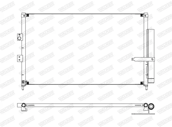 Kondensator, Klimaanlage WALKER WCD00121 Bild Kondensator, Klimaanlage WALKER WCD00121