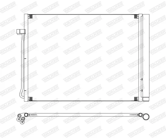 Kondensator, Klimaanlage WALKER WCD00144 Bild Kondensator, Klimaanlage WALKER WCD00144