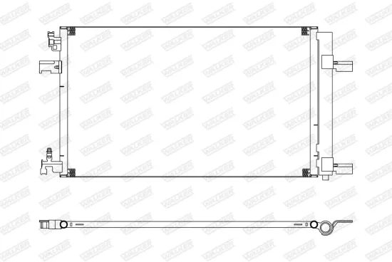 Kondensator, Klimaanlage WALKER WCD00158 Bild Kondensator, Klimaanlage WALKER WCD00158