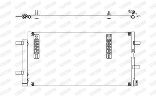 Kondensator, Klimaanlage WALKER WCD00163 Bild Kondensator, Klimaanlage WALKER WCD00163