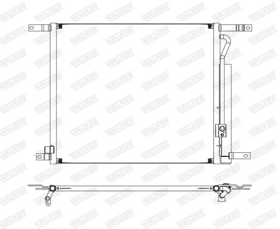 Kondensator, Klimaanlage WALKER WCD00165 Bild Kondensator, Klimaanlage WALKER WCD00165