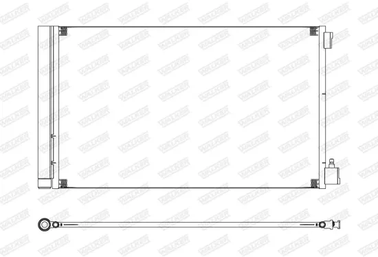 Kondensator, Klimaanlage WALKER WCD00169 Bild Kondensator, Klimaanlage WALKER WCD00169