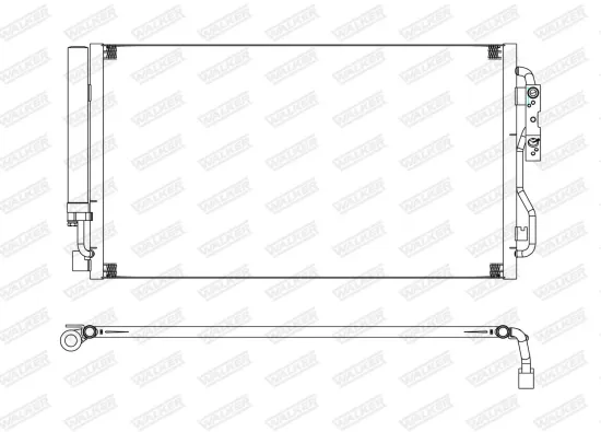 Kondensator, Klimaanlage WALKER WCD00205 Bild Kondensator, Klimaanlage WALKER WCD00205