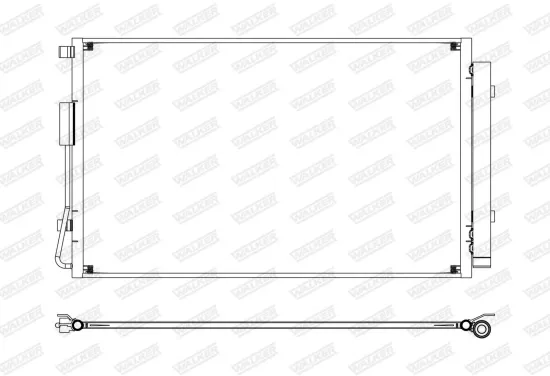 Kondensator, Klimaanlage WALKER WCD00206 Bild Kondensator, Klimaanlage WALKER WCD00206