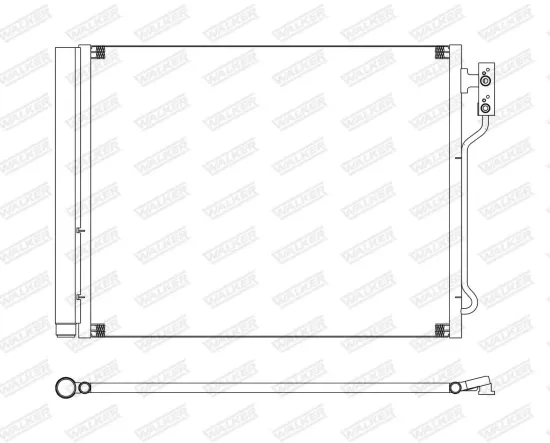 Kondensator, Klimaanlage WALKER WCD00210 Bild Kondensator, Klimaanlage WALKER WCD00210