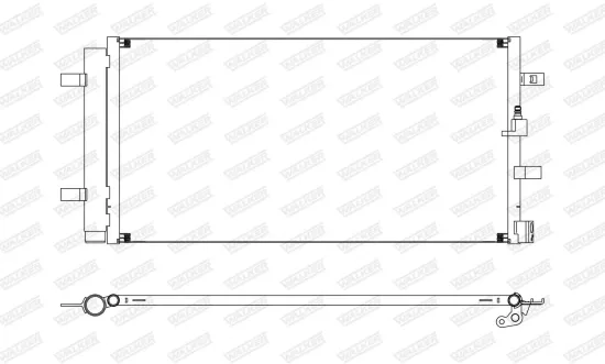 Kondensator, Klimaanlage WALKER WCD00215 Bild Kondensator, Klimaanlage WALKER WCD00215