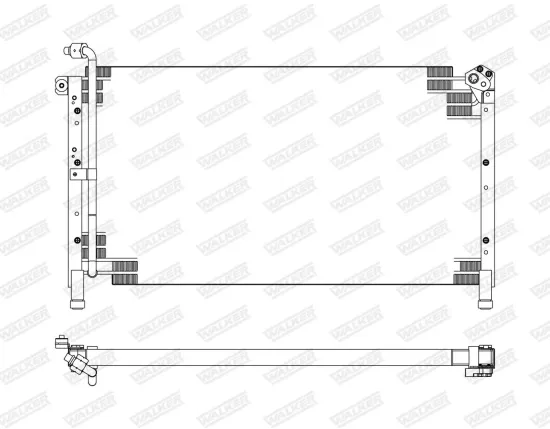 Kondensator, Klimaanlage WALKER WCD00227 Bild Kondensator, Klimaanlage WALKER WCD00227