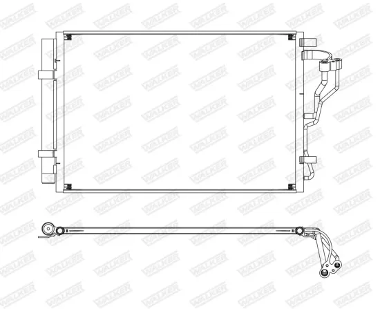 Dichtung, Abgasrohr hinten Mitte vorne WALKER 80204 Bild Dichtung, Abgasrohr hinten Mitte vorne WALKER 80204