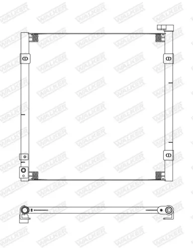 Kondensator, Klimaanlage WALKER WCD00251 Bild Kondensator, Klimaanlage WALKER WCD00251