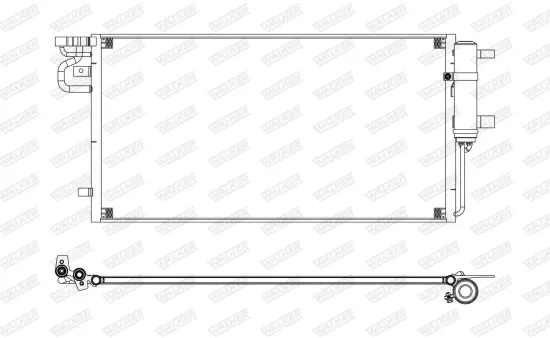 Kondensator, Klimaanlage WALKER WCD00257 Bild Kondensator, Klimaanlage WALKER WCD00257