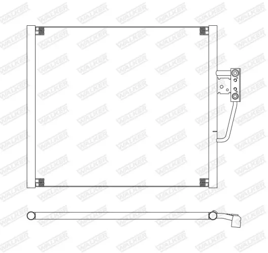 Kondensator, Klimaanlage WALKER WCD00260 Bild Kondensator, Klimaanlage WALKER WCD00260
