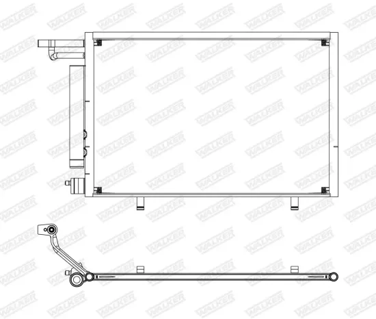 Kondensator, Klimaanlage WALKER WCD00272 Bild Kondensator, Klimaanlage WALKER WCD00272