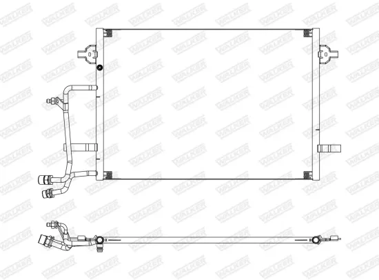 Kondensator, Klimaanlage WALKER WCD00275 Bild Kondensator, Klimaanlage WALKER WCD00275