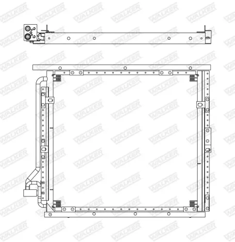 Kondensator, Klimaanlage WALKER WCD00307 Bild Kondensator, Klimaanlage WALKER WCD00307
