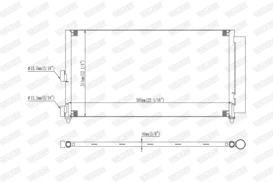 Dichtung, Abgasrohr hinten Mitte vorne WALKER 80204 Bild Dichtung, Abgasrohr hinten Mitte vorne WALKER 80204