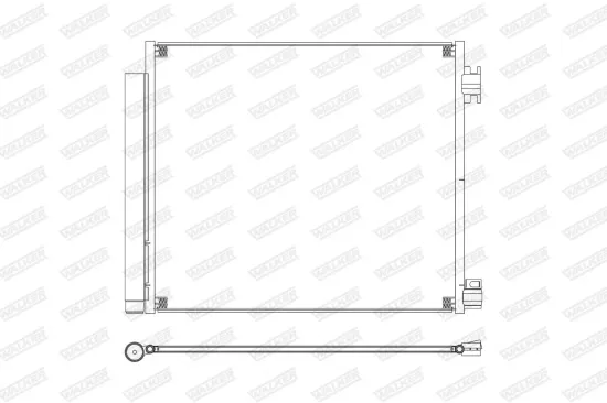 Kondensator, Klimaanlage WALKER WCD00310 Bild Kondensator, Klimaanlage WALKER WCD00310
