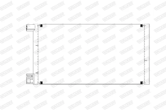 Kondensator, Klimaanlage WALKER WCD00320 Bild Kondensator, Klimaanlage WALKER WCD00320