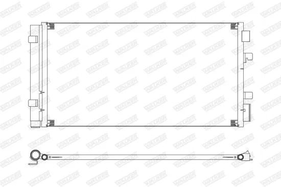 Kondensator, Klimaanlage WALKER WCD00322 Bild Kondensator, Klimaanlage WALKER WCD00322