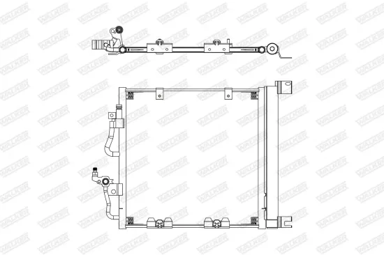 Kondensator, Klimaanlage WALKER WCD00323 Bild Kondensator, Klimaanlage WALKER WCD00323