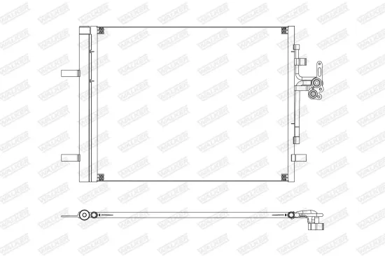 Kondensator, Klimaanlage WALKER WCD00324 Bild Kondensator, Klimaanlage WALKER WCD00324