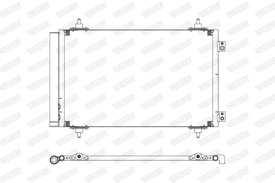 Kondensator, Klimaanlage WALKER WCD00326 Bild Kondensator, Klimaanlage WALKER WCD00326